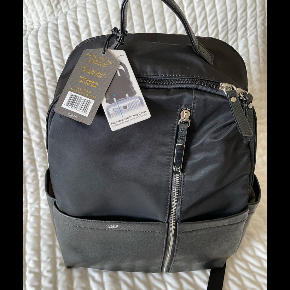 Tutilo, New York backpack. Black.
